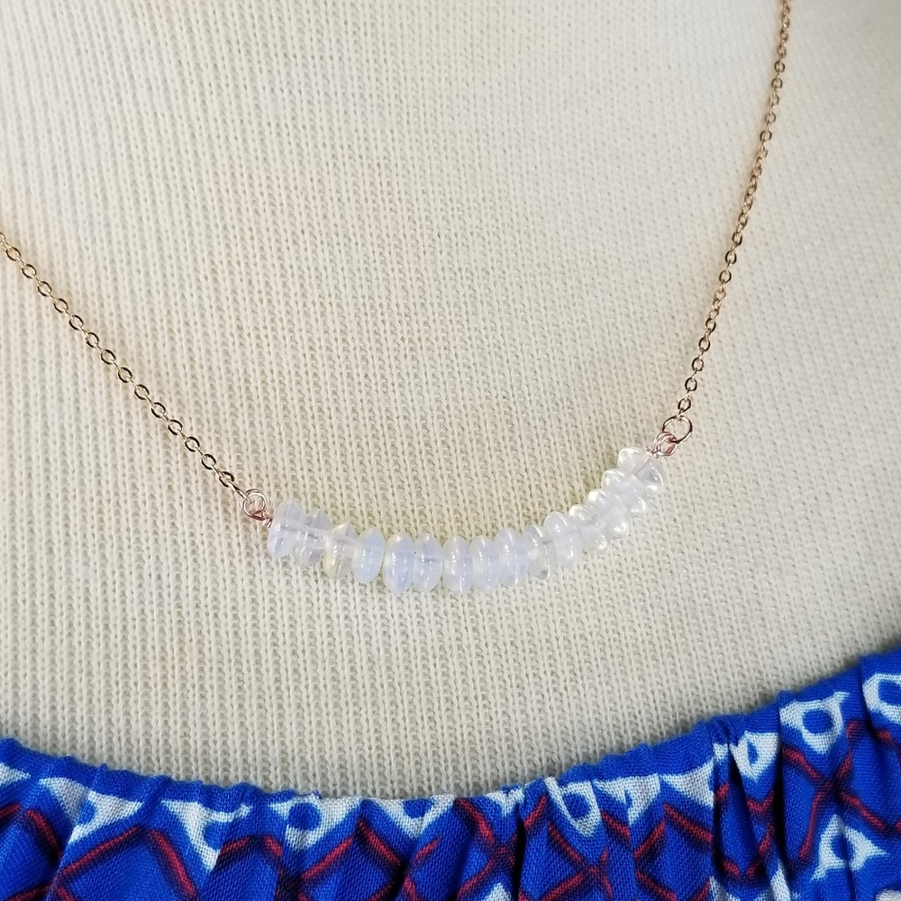 SPIKE 14K Gold layering minimalist necklace NWT - Picture 8 of 8